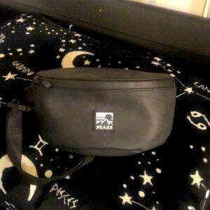 Black faux leather mild closet wear never really used it